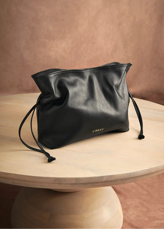 Bolso Saco Piel Negro