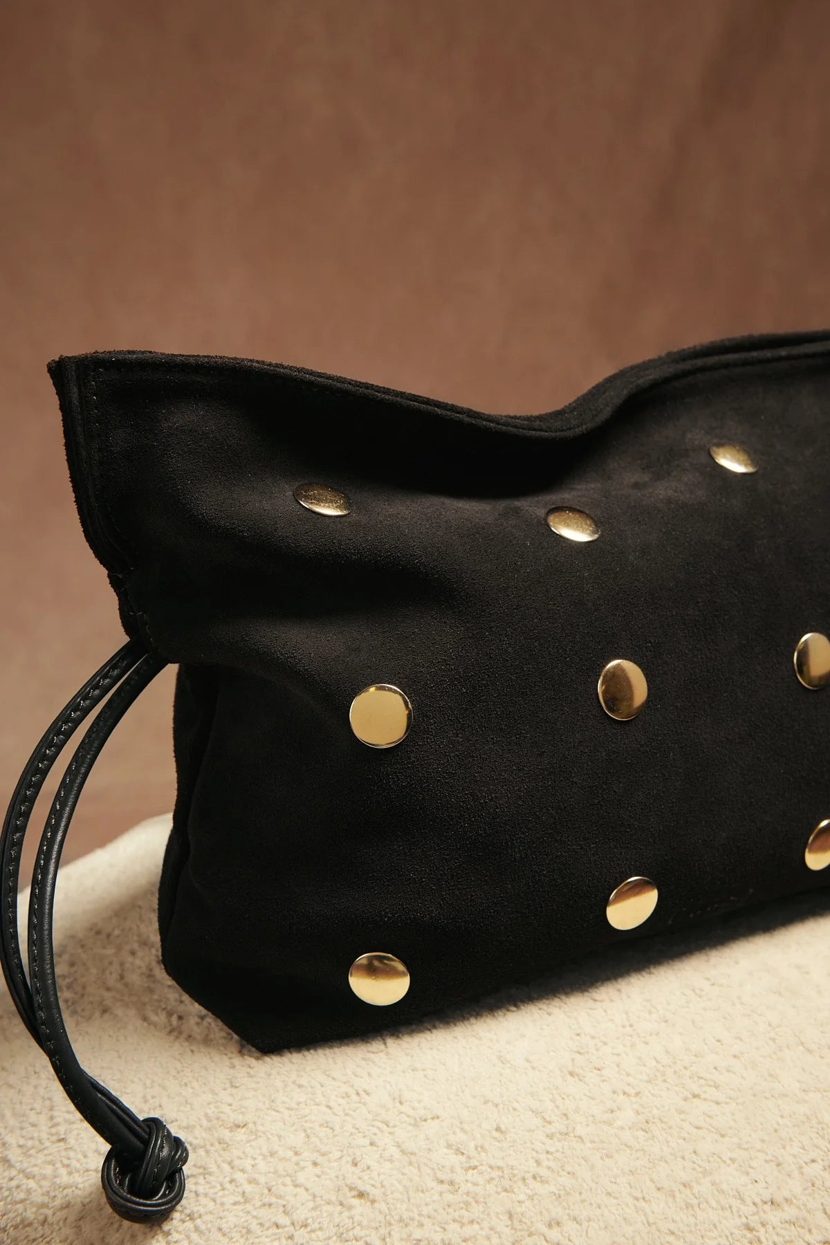 Bolso Saco Tachas Negro