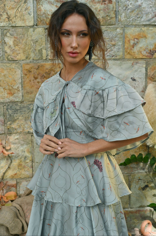 Capa Danza Silvestre Azul Celeste