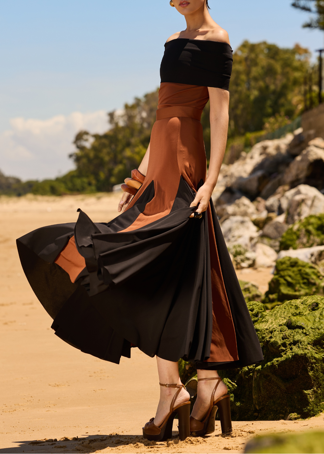 Conjunto Clau Negro y Marrón