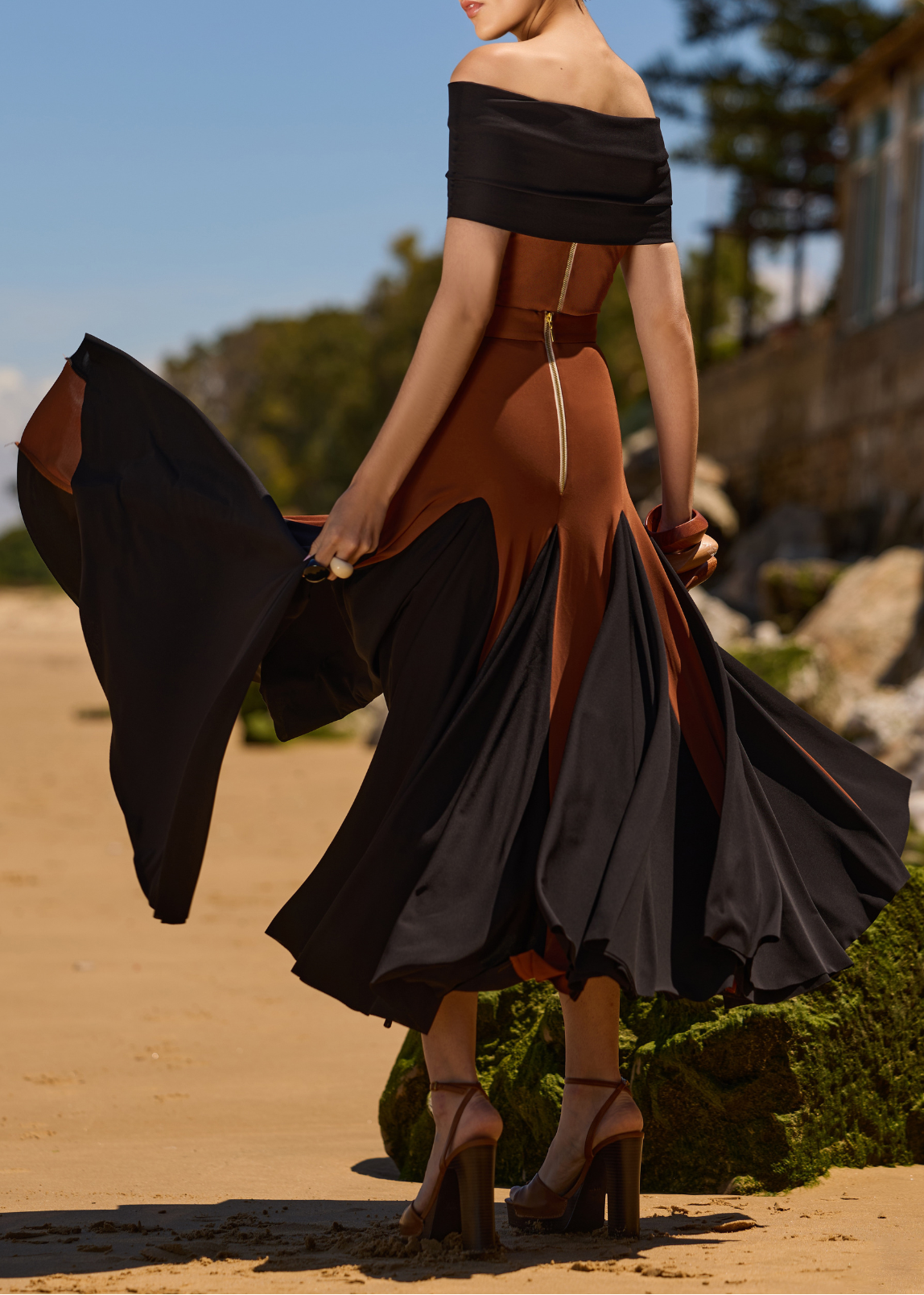 Conjunto Clau Negro y Marrón