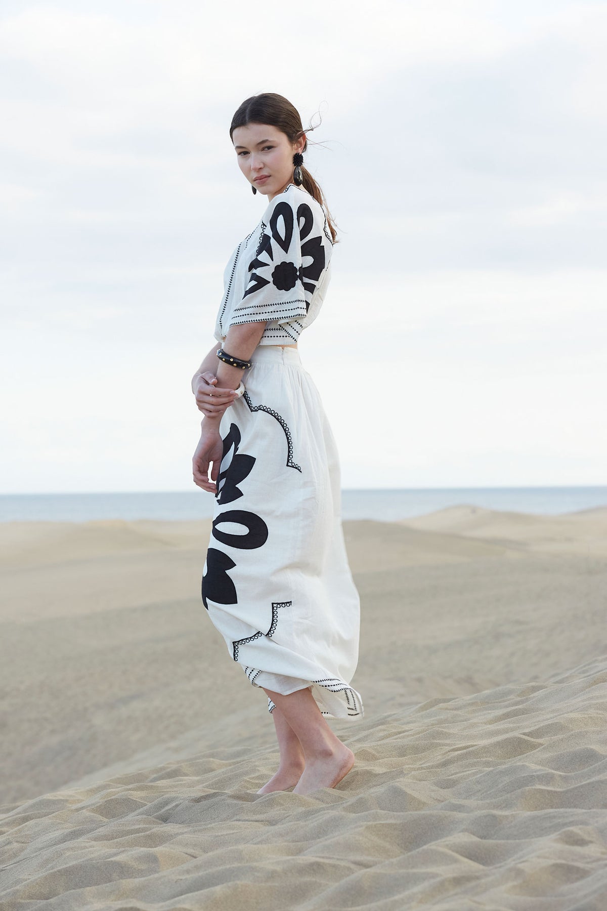 Conjunto Sidonie Blanco/Negro