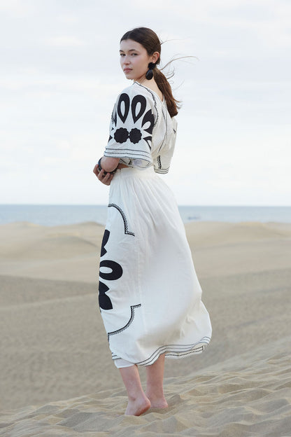 Conjunto Sidonie Blanco/Negro