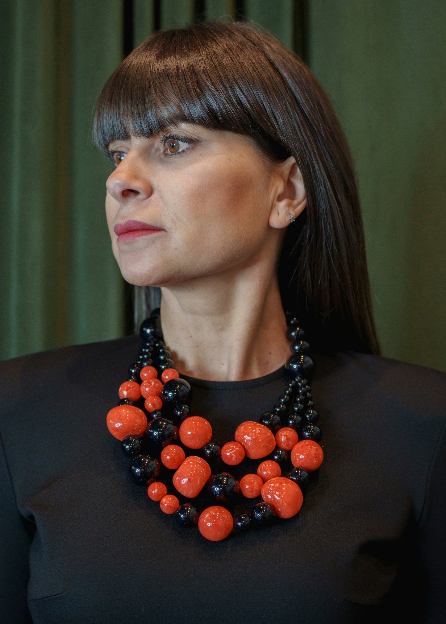 Collar Triana C Negro Coral