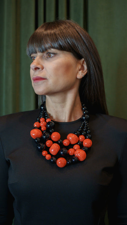 Collar Triana C Negro Coral