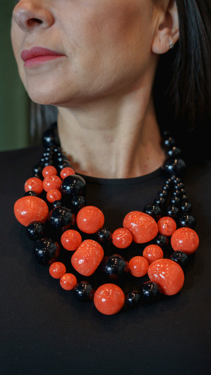 Collar Triana C Negro Coral