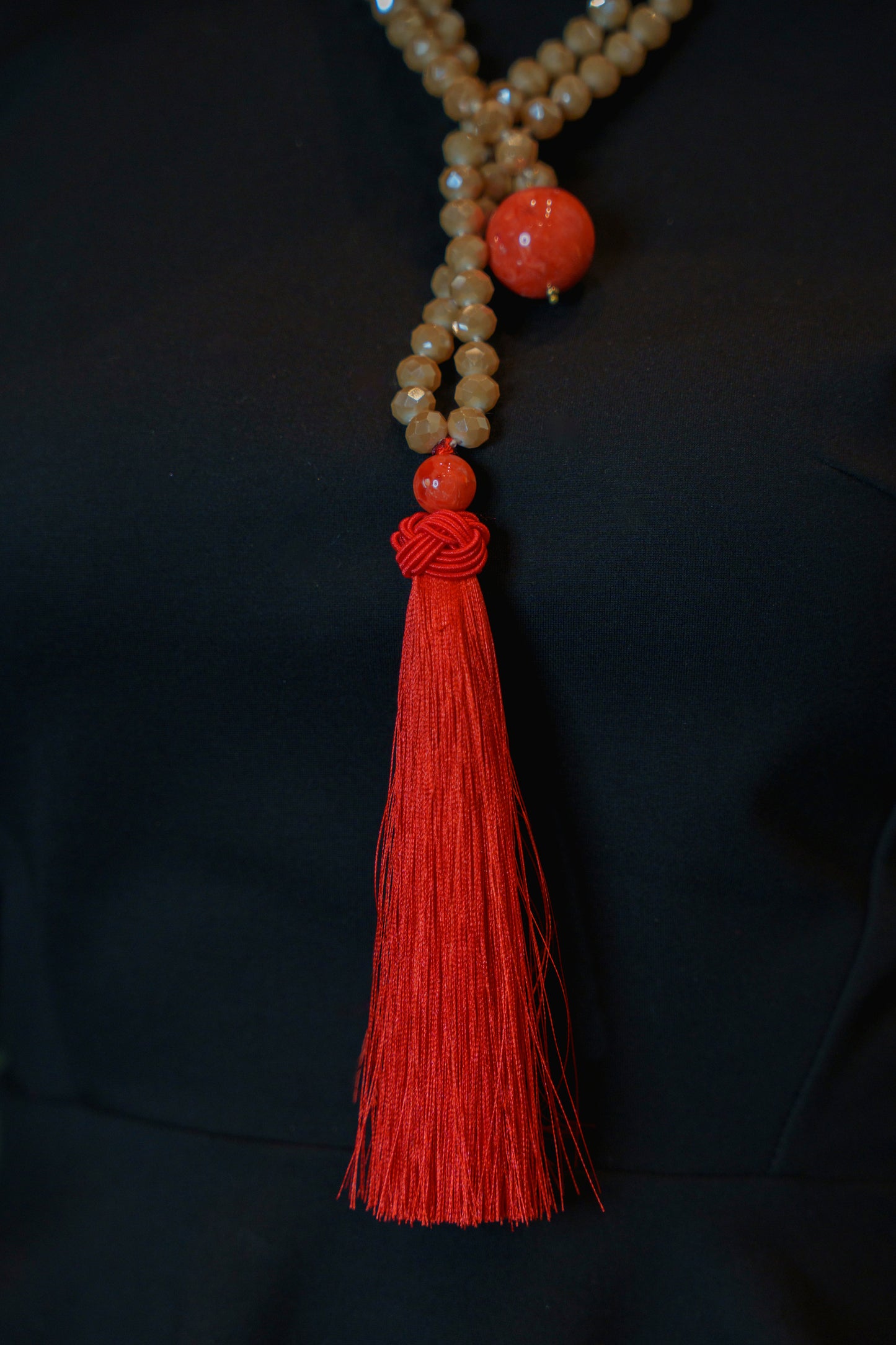 Collar Borla Beige-Coral