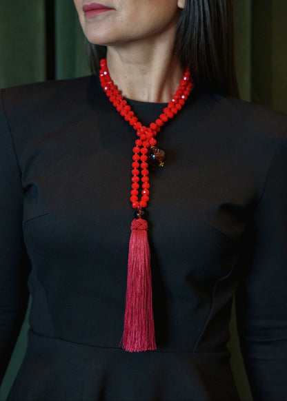 Collar Borla Rojo