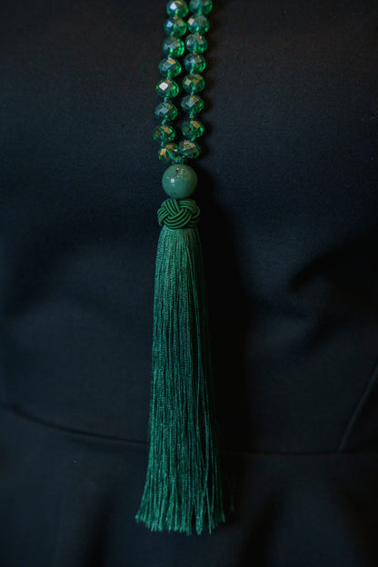 Collar Borla Verde Esperanza