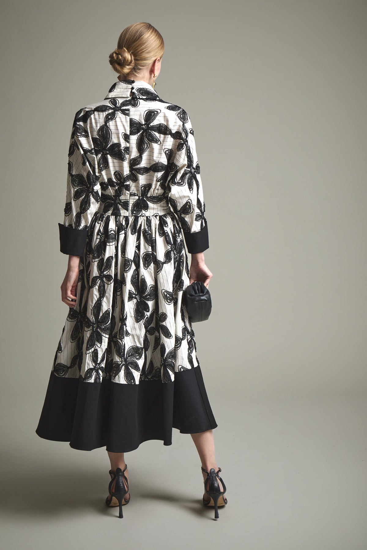 Vestido Elevia Crudo/Negro