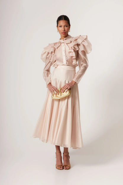 Falda Elisa Beige Rosado