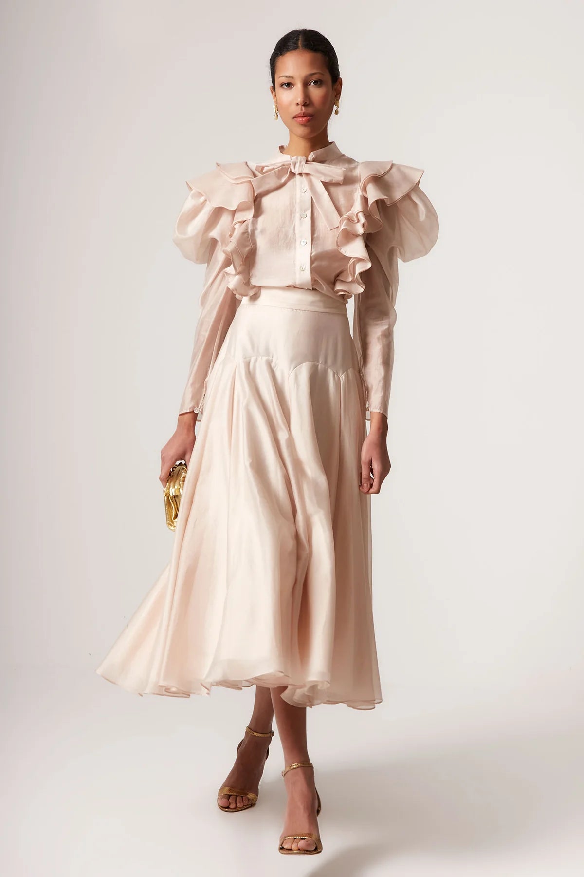 Falda Elisa Beige Rosado