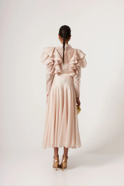Falda Elisa Beige Rosado