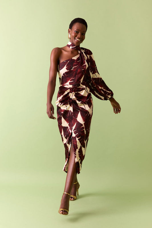 Vestido Famara Print - Manga desmontable