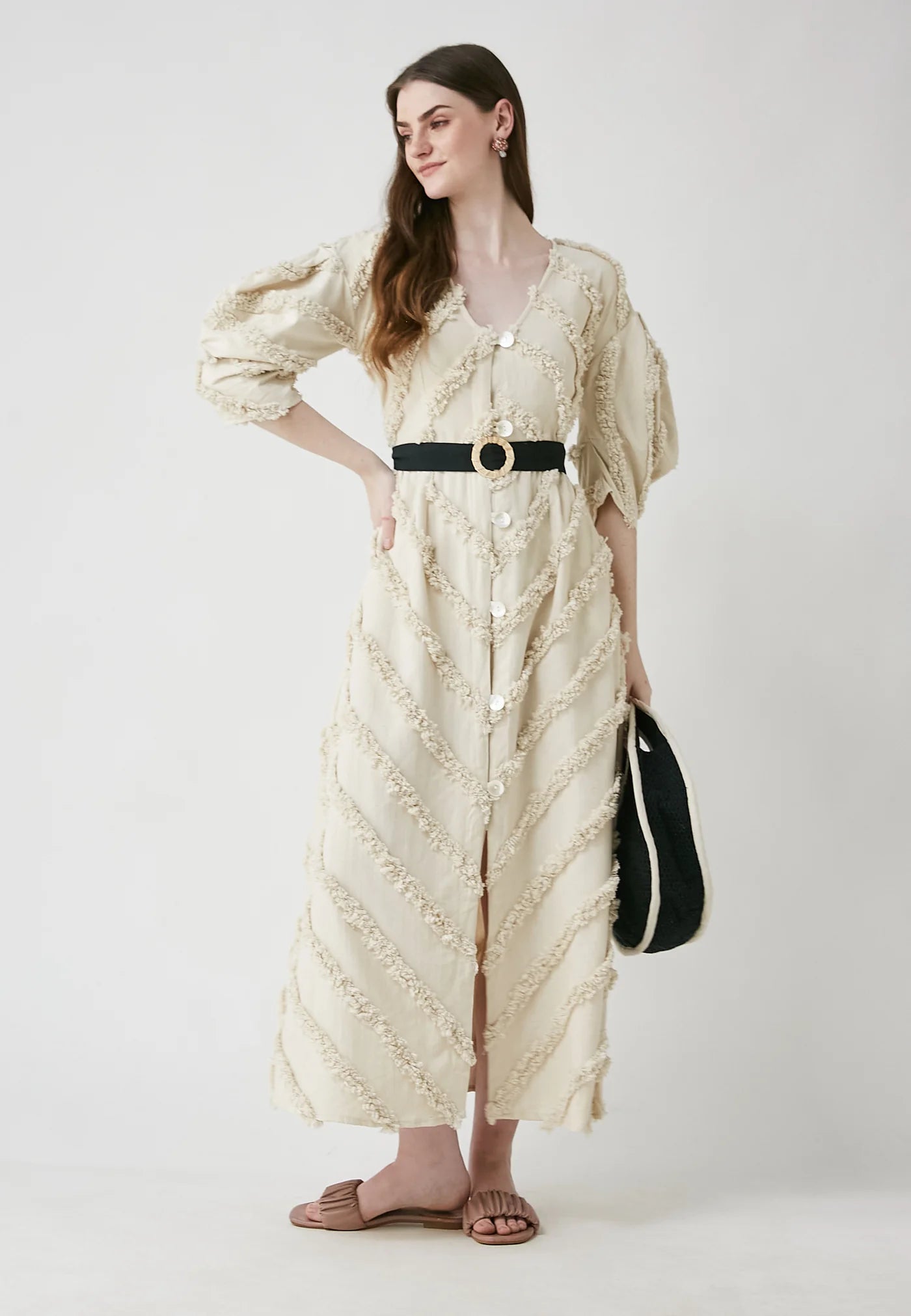 Vestido Fern Beige
