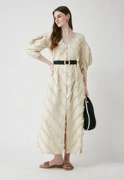 Vestido Fern Beige