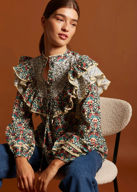 Camisa Gaia Azul