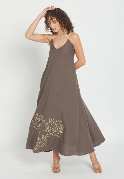 Vestido Gilded Mocha
