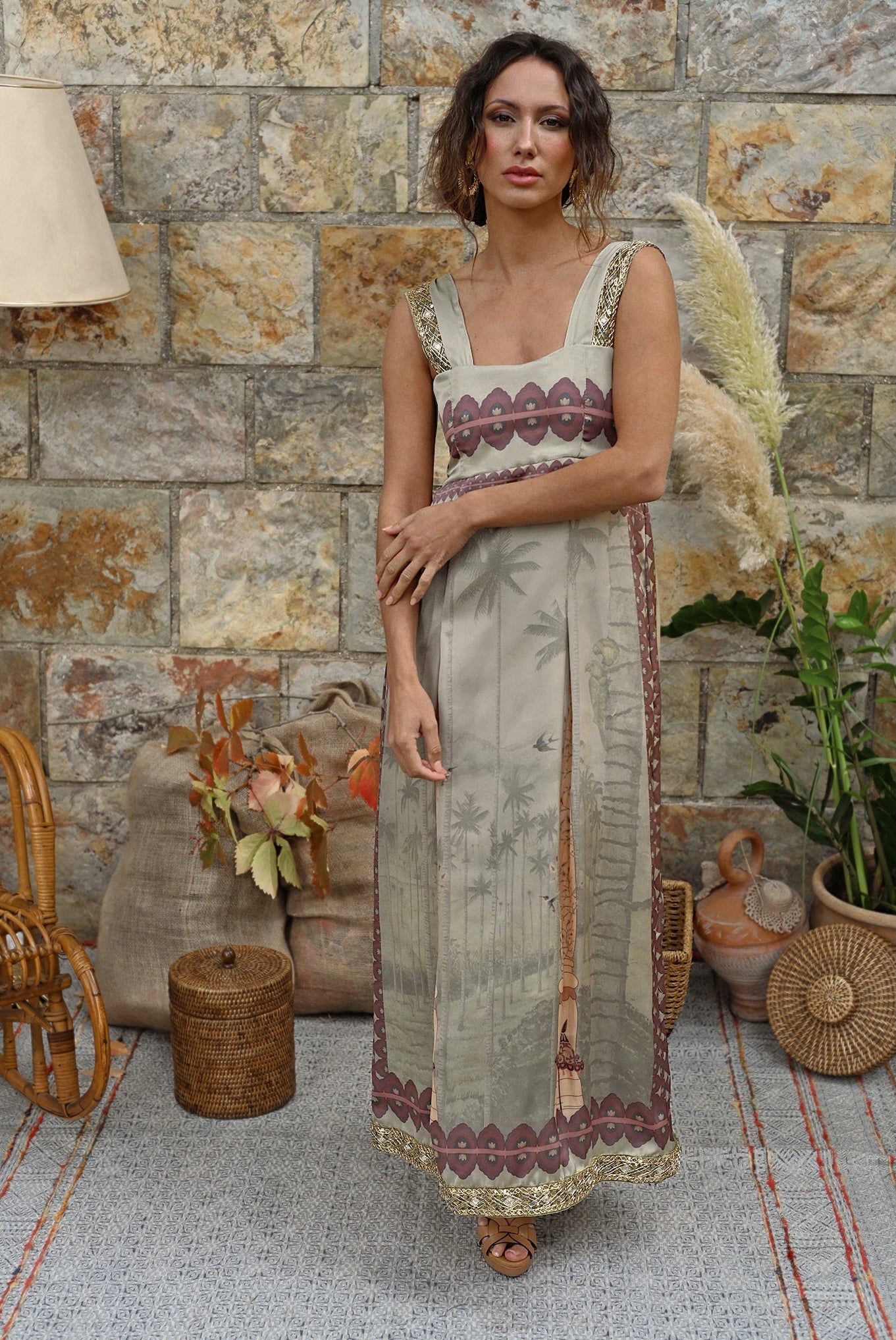 Vestido Canto de Helecho - Pistacho
