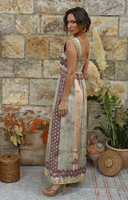 Vestido Canto de Helecho - Pistacho