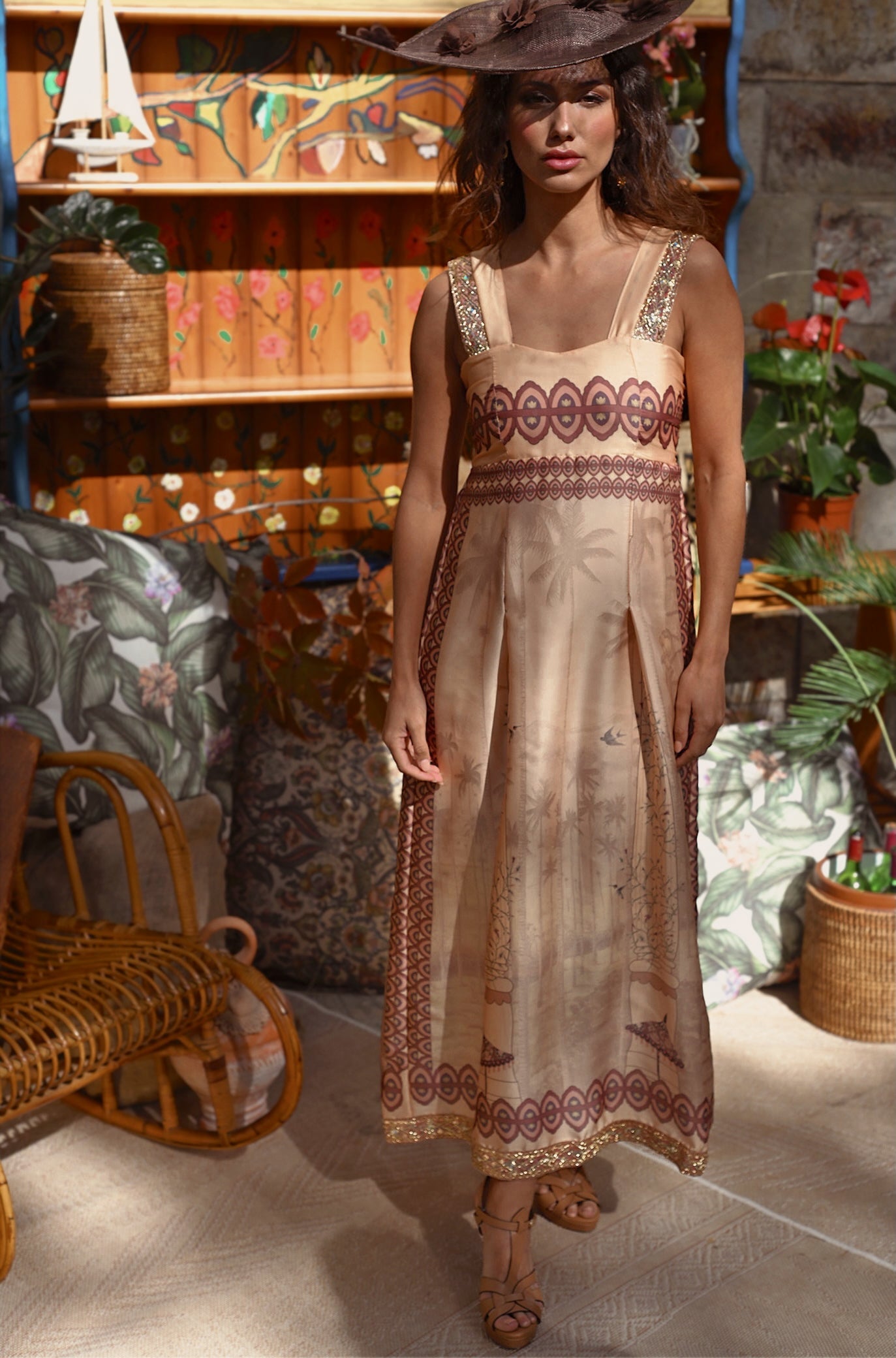 Vestido Canto de Helecho - Melocotón