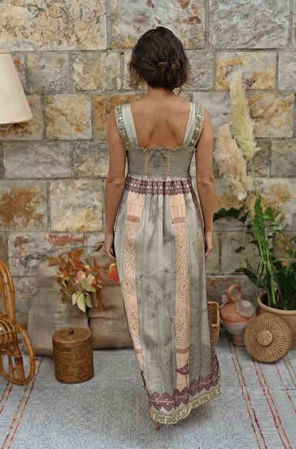Vestido Canto de Helecho - Pistacho