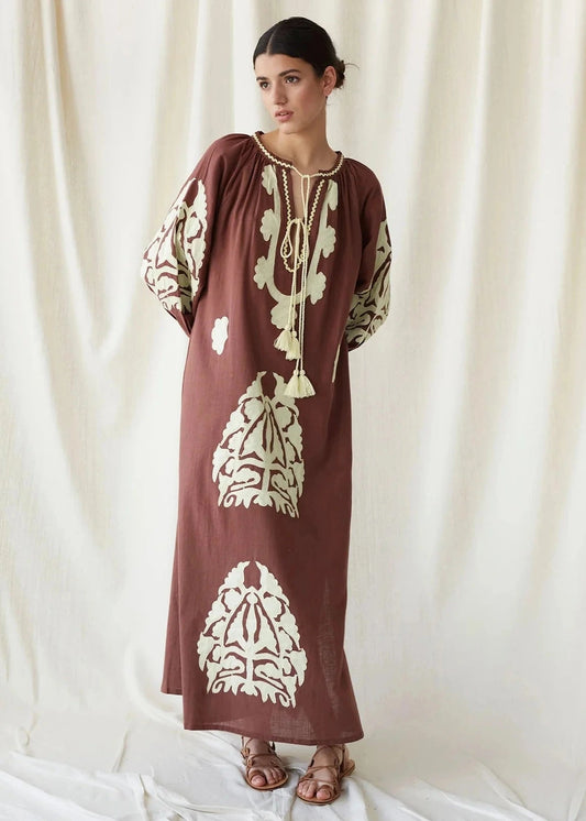 Kaftan Hidalia Marrón