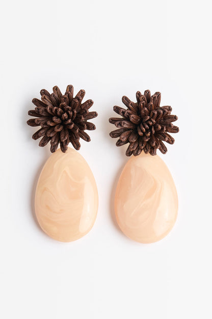 Pendientes Juno Beige