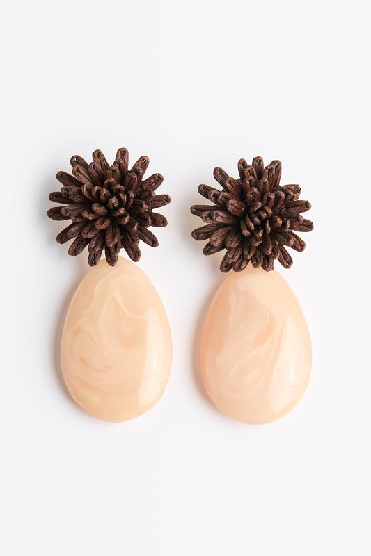 Pendientes Juno Beige