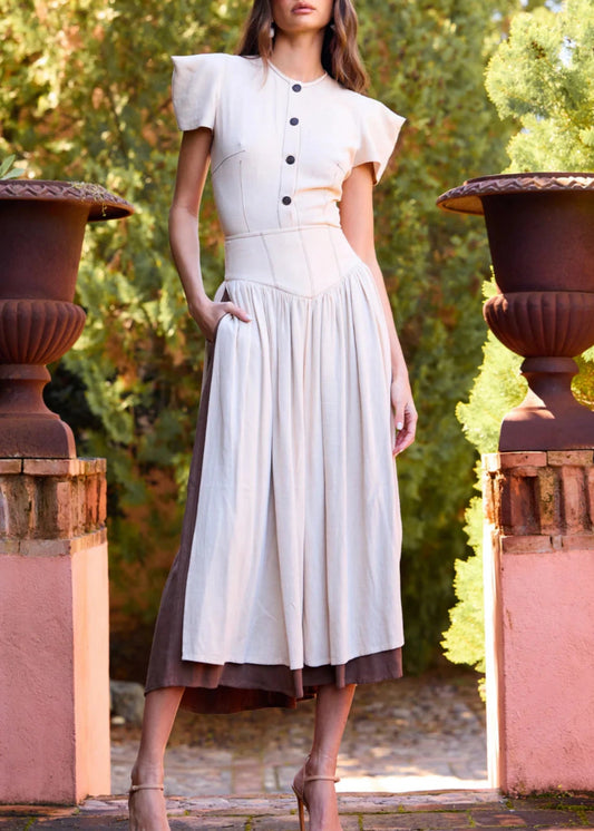 Falda Irene Beige