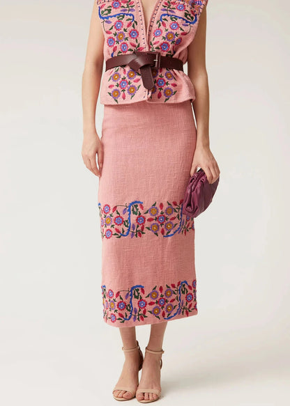 Falda Jacinta Rosa