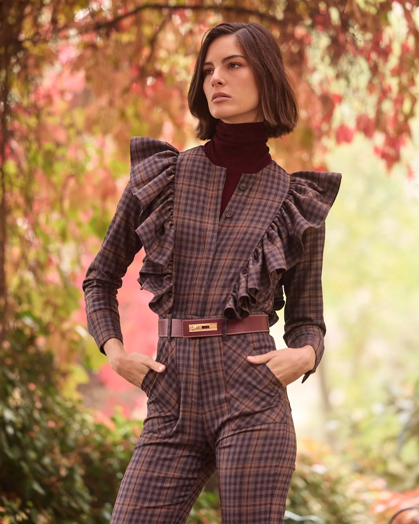 Cinturón Juliette Burdeos