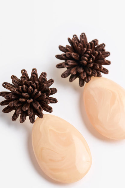 Pendientes Juno Beige