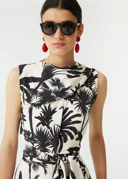 Vestido Levy Blanco/Negro