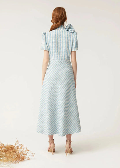 Vestido Lola Cuadros Azul