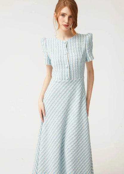 Vestido Lola Cuadros Azul