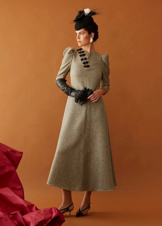 Vestido Lona Caqui