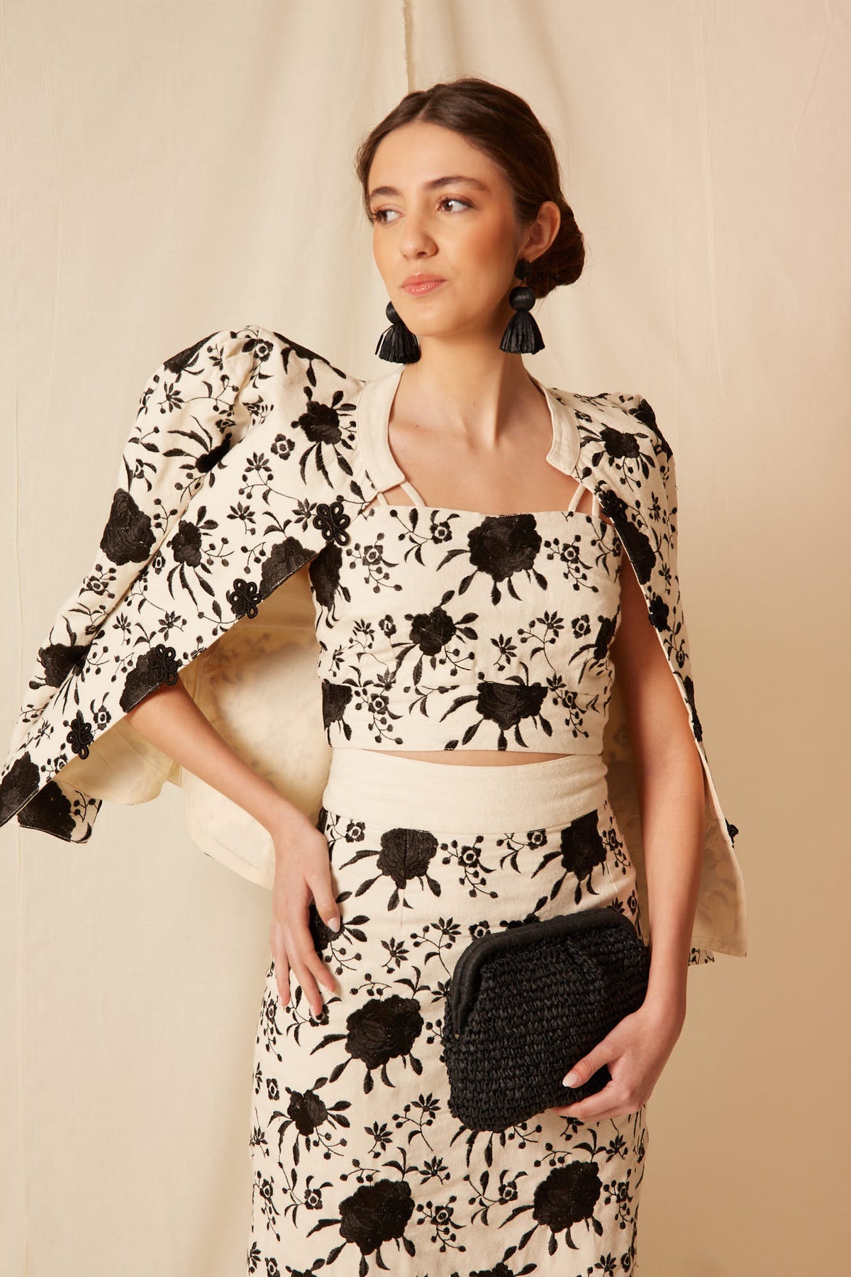 Top Lorenza Blanco y Negro