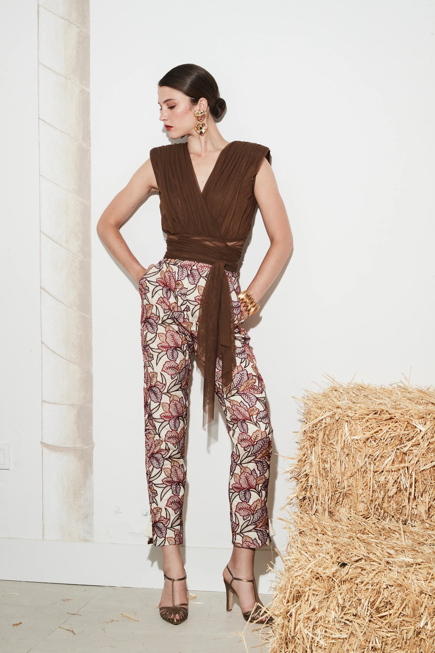 Camisa Lor Marrón Multiposición