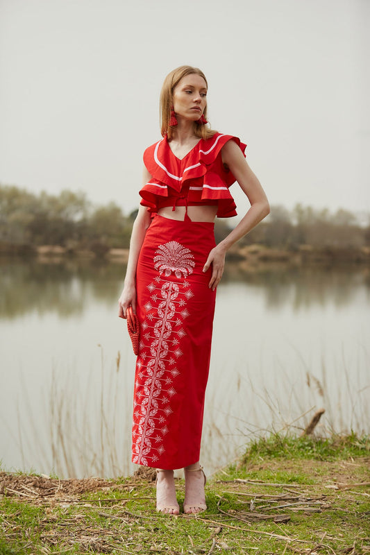 Conjunto Maldivas Rojo