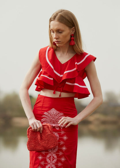 Conjunto Maldivas Rojo