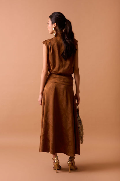Vestido Martina Marrón