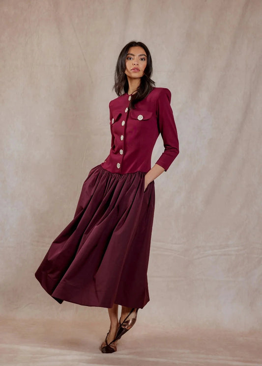 Vestido Mateo Granate