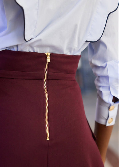 Falda Mia Burdeos