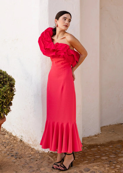 Vestido Milan Fresa