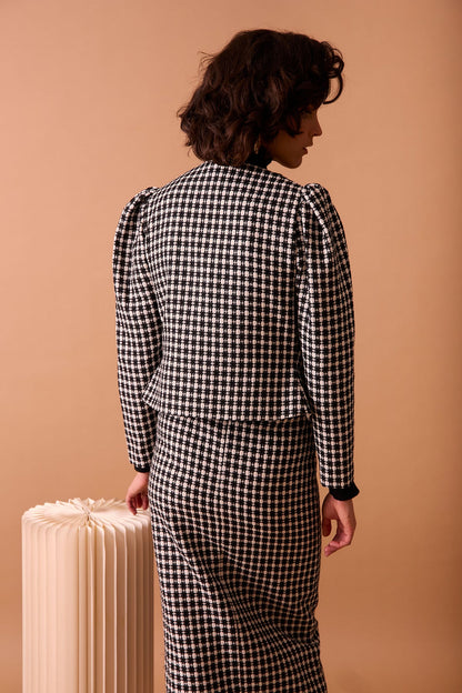 Falda Noirel Blanco/Negro