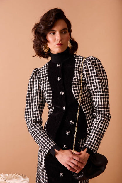 Chaqueta Noirel Blanco/Negro