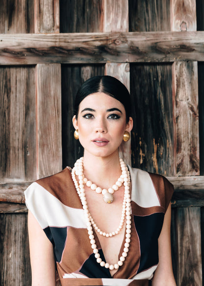 Collar Lola Triple Beige
