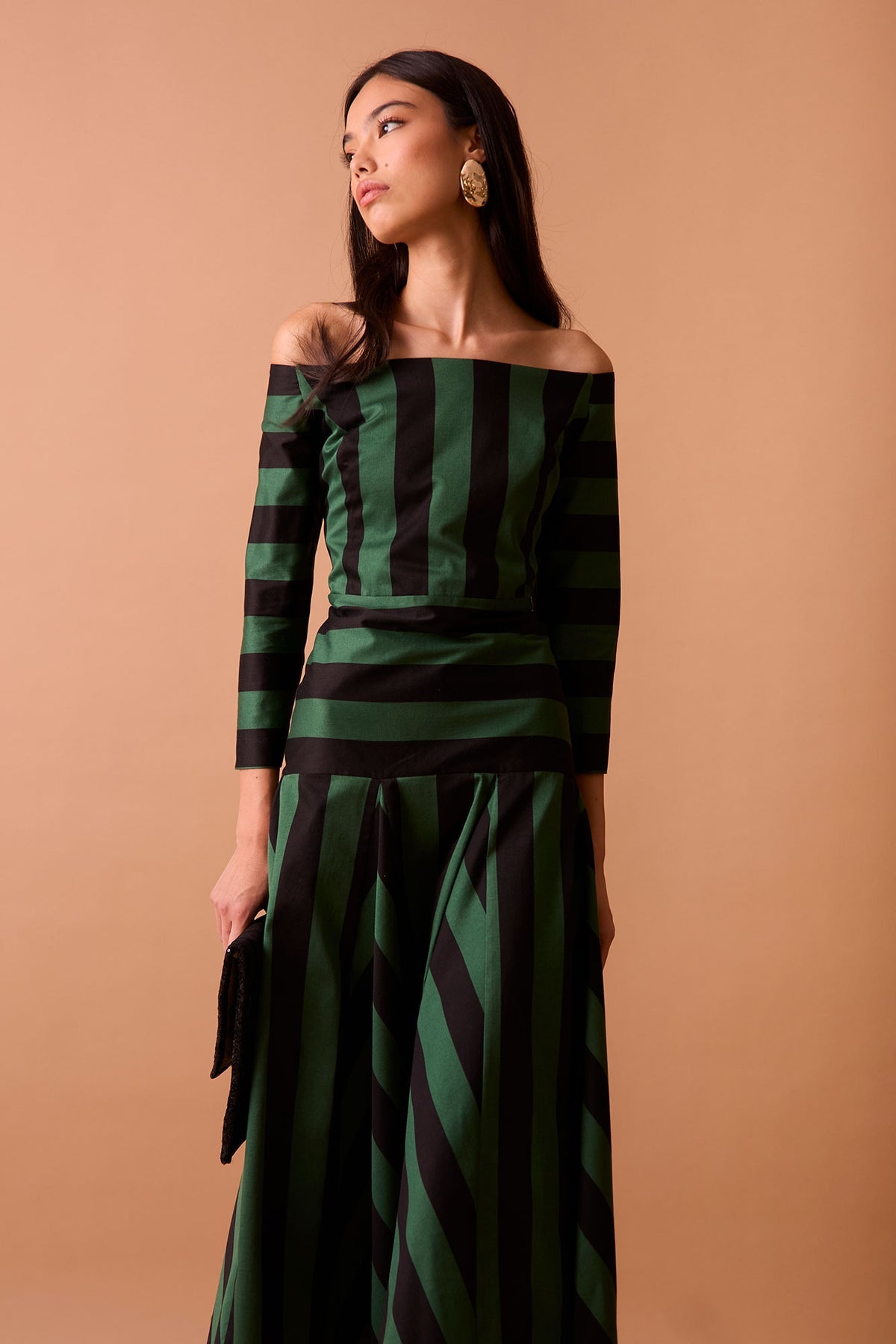 Vestido Nolan Negro/Verde