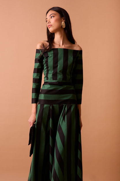Vestido Nolan Negro/Verde